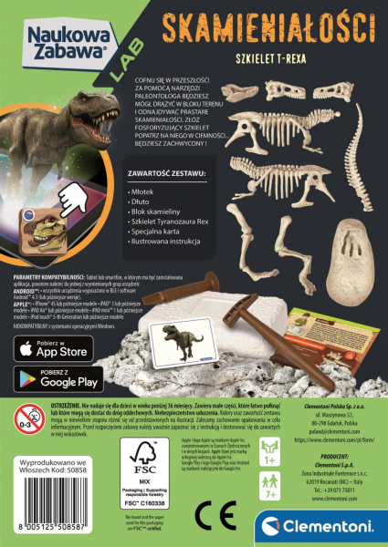 Skamieniałości - T-Rex fluo