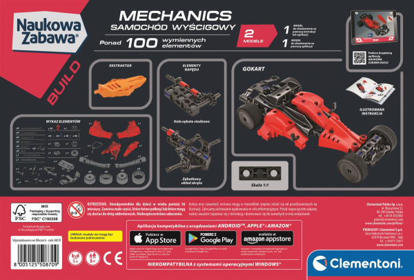 Laboratorium mechaniki - Samochód wyścigowy