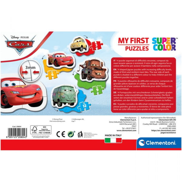 Pzl 3-6-9-12 Moje pierwsze puzzle Cars