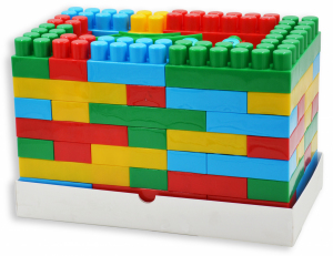 Klocki MAXI Premium domek mały 133 elementów