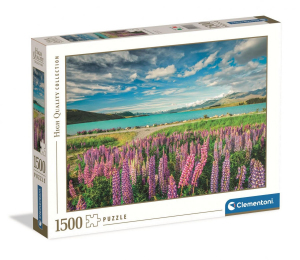 Pzl 1500 el HQC Lupins at lake Tekapo