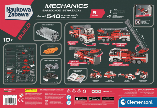 Laboratorium mechaniki - Samochód strażacki
